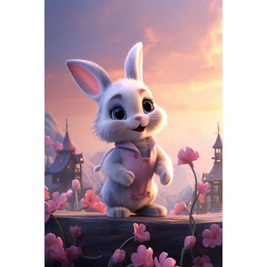 Bunny Cartoon Canvas